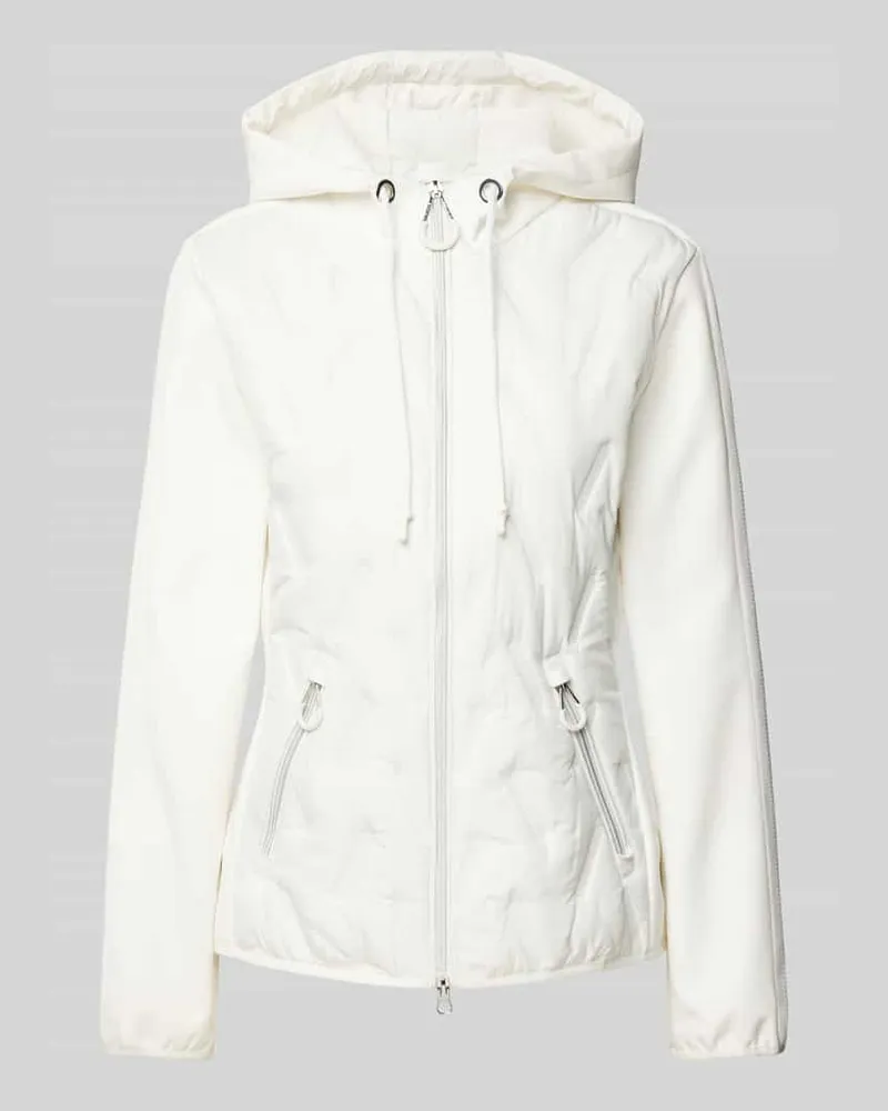 Betty Barclay Jacke mit Zweiwege-Reißverschluss Offwhite