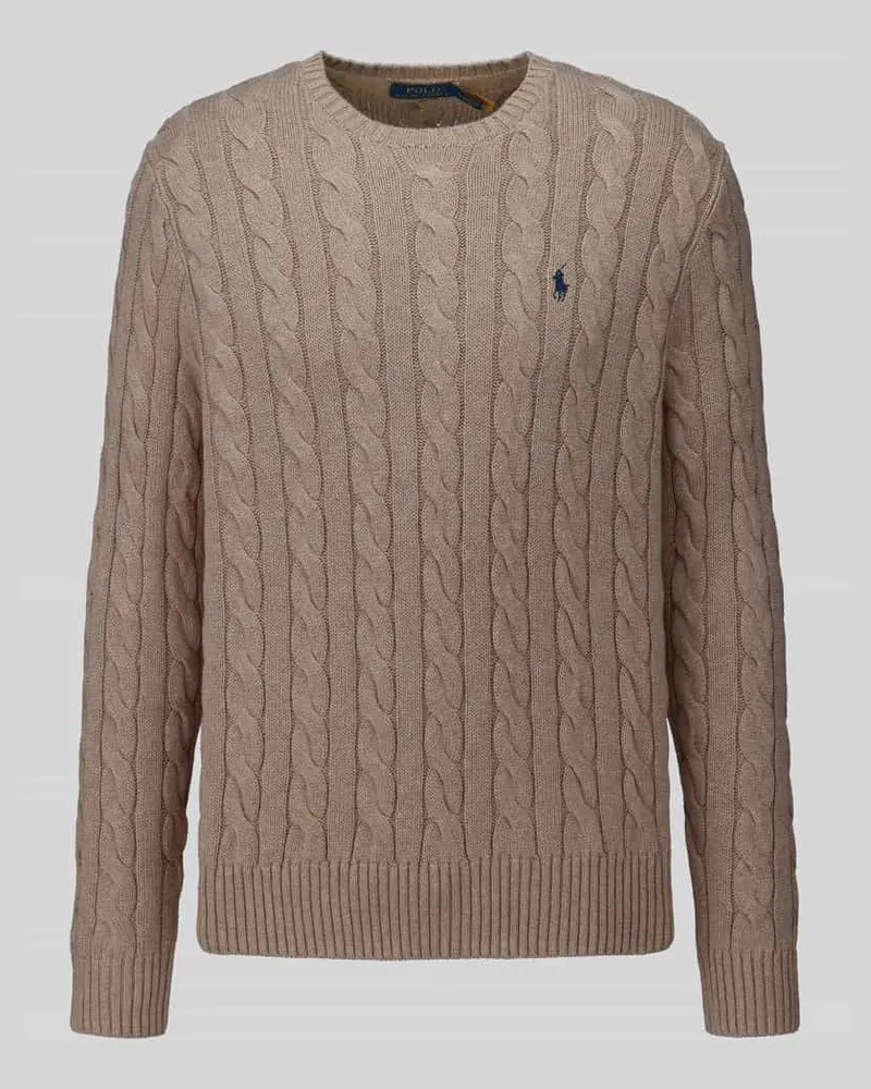 Ralph Lauren Pullover mit Logo-Stitching Camel