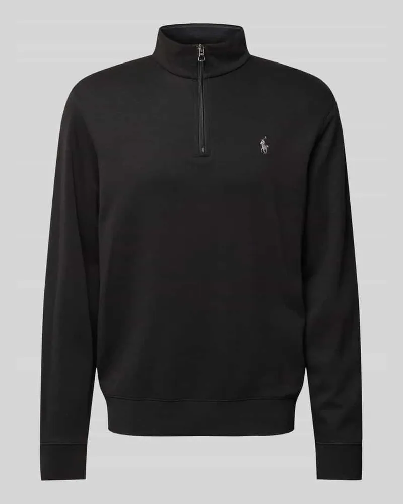 Ralph Lauren Sweatshirt mit kurzem Reißverschluss Black