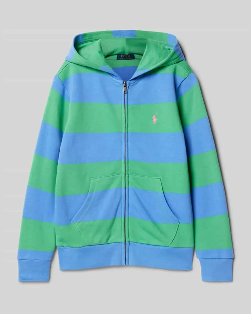 Ralph Lauren Sweatjacke mit Label-Stitching Gruen