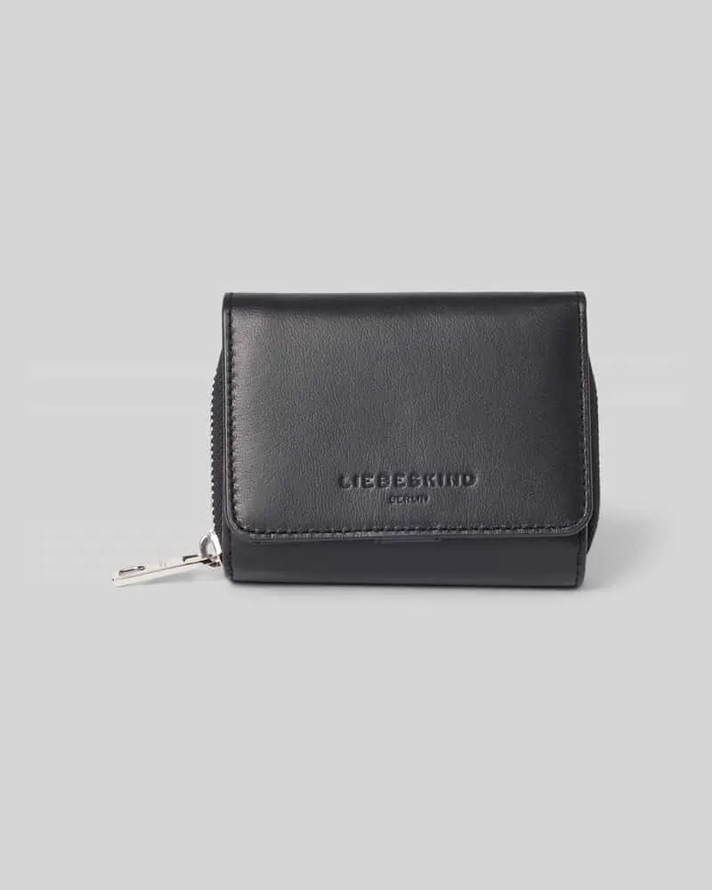 Liebeskind Lederportemonnaie mit Label-Detail Modell 'Pablita Tokyo Sheep Black