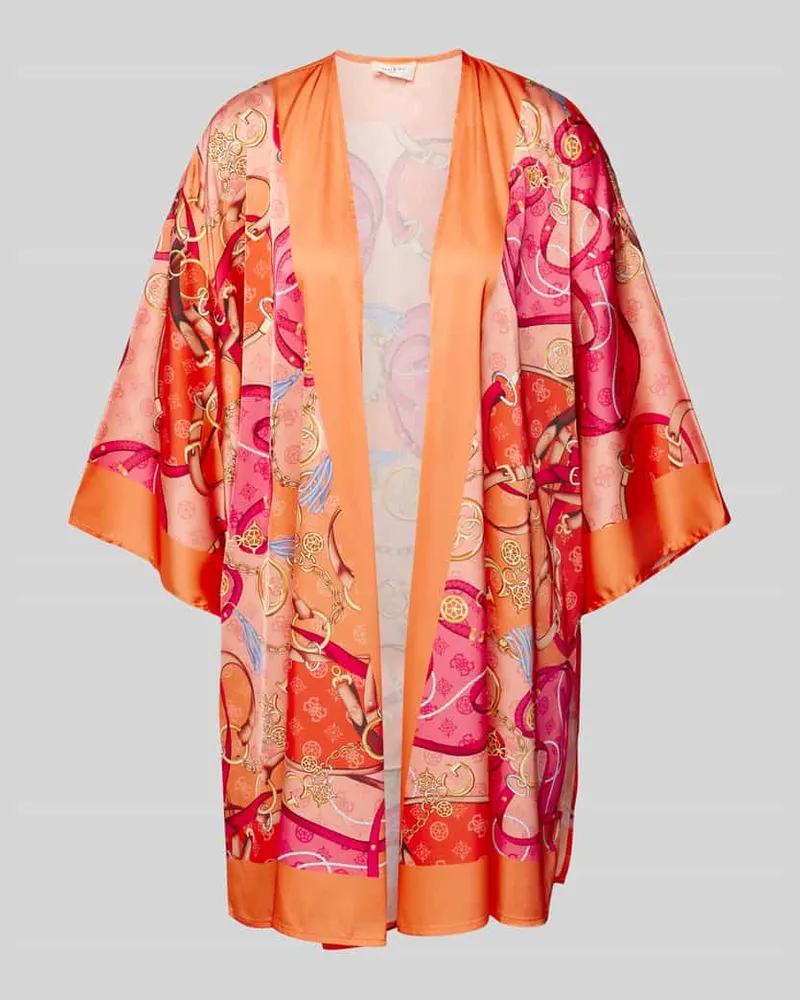 Guess Kimono mit Label-Badge Pink
