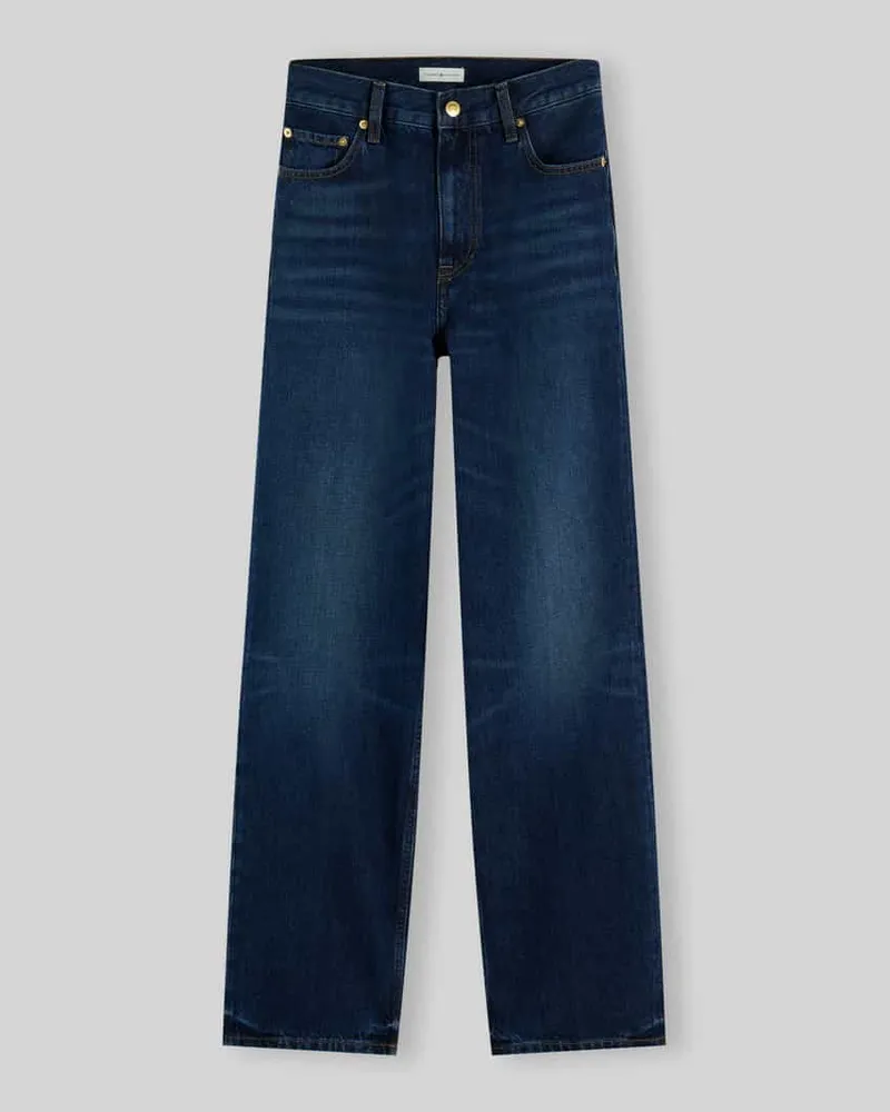 Tommy Hilfiger Straight Fit Jeans aus reiner Baumwolle Jeansblau