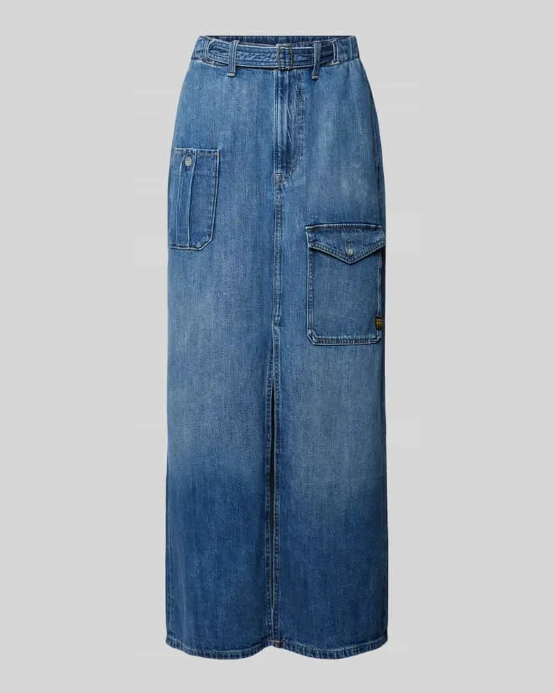 G-STAR RAW Jeansrock mit Gehschlitz Jeansblau