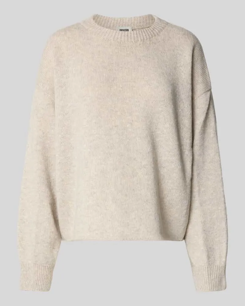 Drykorn Strickpullover mit gerippten Abschlüssen Modell 'MALESE Sand
