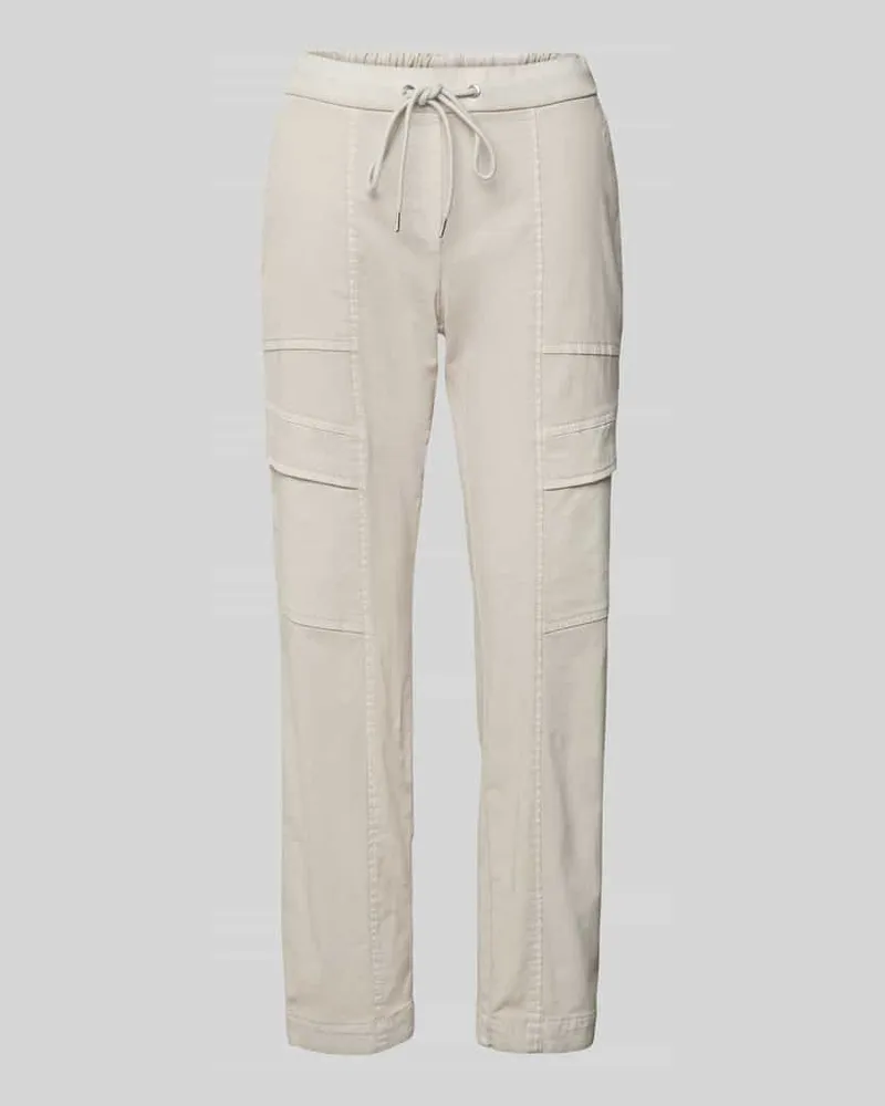 TONI Jogpants mit Teilungsnähten Beige