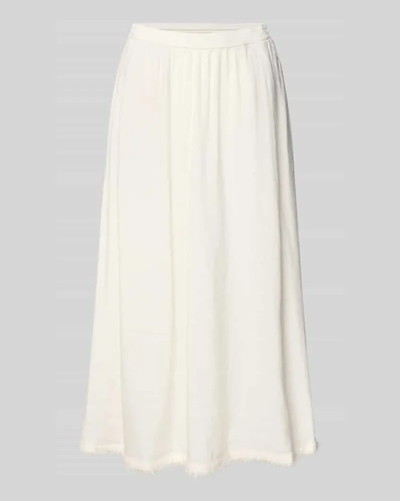 Tommy Hilfiger Midi-Rock aus reinem Leinen Weiss