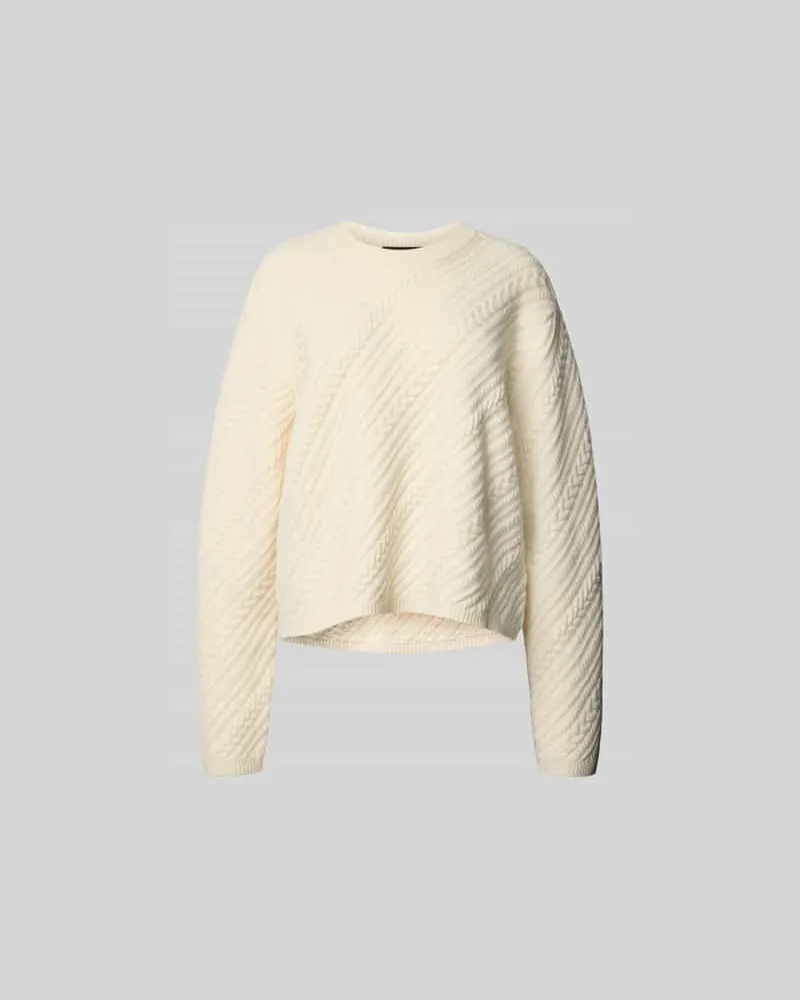 Joseph Relaxed Fit Pullover aus reiner Wolle Ecru