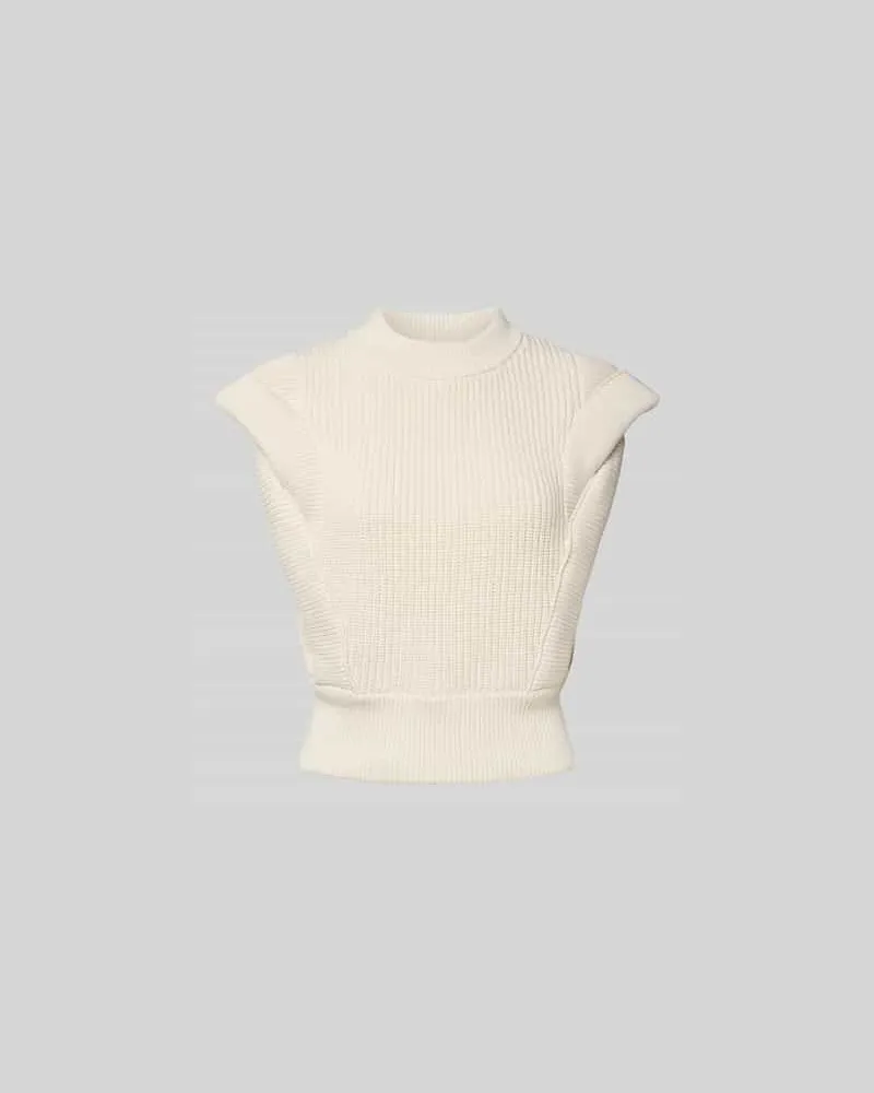 IRO T-Shirt in Strick-Optik Ecru
