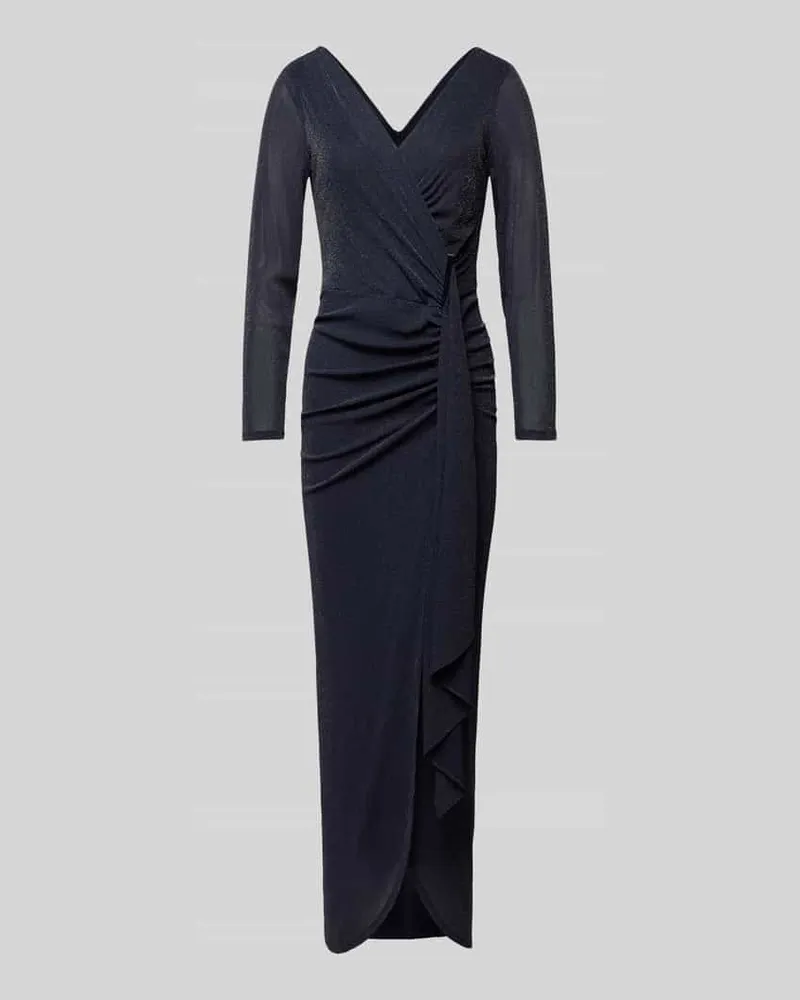 Vera Mont Abendkleid mit Effektgarn Dunkelblau