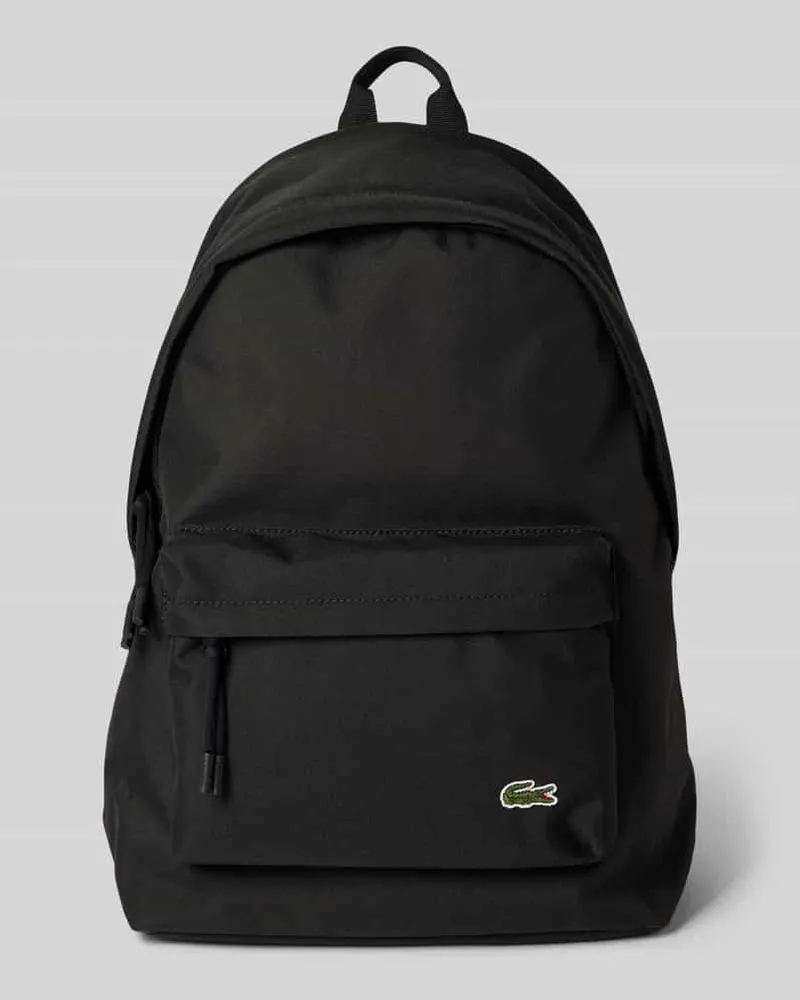 Lacoste Rucksack mit Logo-Stitching Black