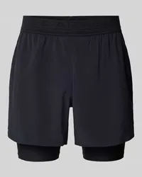 Under Armour Shorts im 2-in-1-Look mit elastischem Bund Black