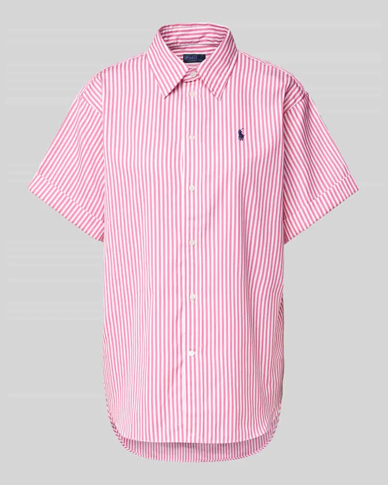 Ralph Lauren Hemdbluse mit Label-Stitching Pink