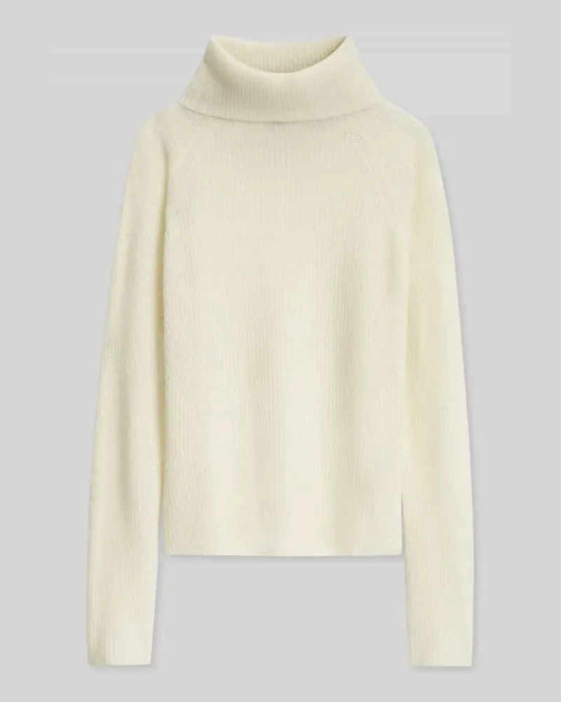 HUGO BOSS Turtleneck aus Alpaka Wolle mit Rollkragen Offwhite