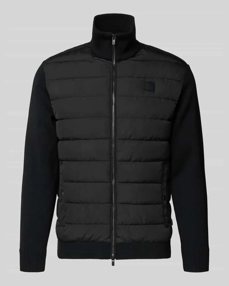 Jack & Jones Steppjacke mit Zweiwege-Reißverschluss Modell 'HUDSON Black