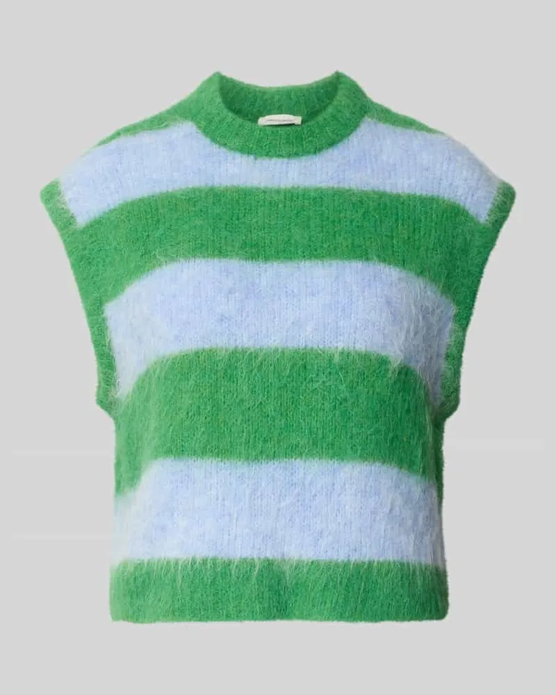 American Vintage Regular Fit Pullunder aus Alpaka-Mix Modell 'NIBY Hellblau