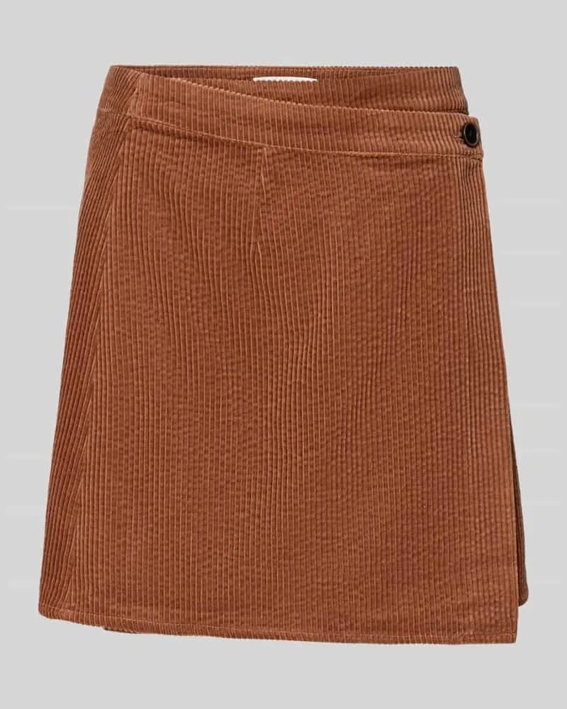 Gestuz Wickelrock aus Cord Modell 'cortes Camel