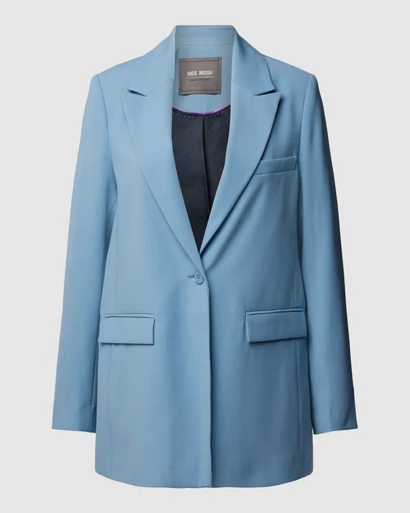 Mos Mosh Blazer mit Brustleistentasche Modell 'BINE LEIA Rauchblau