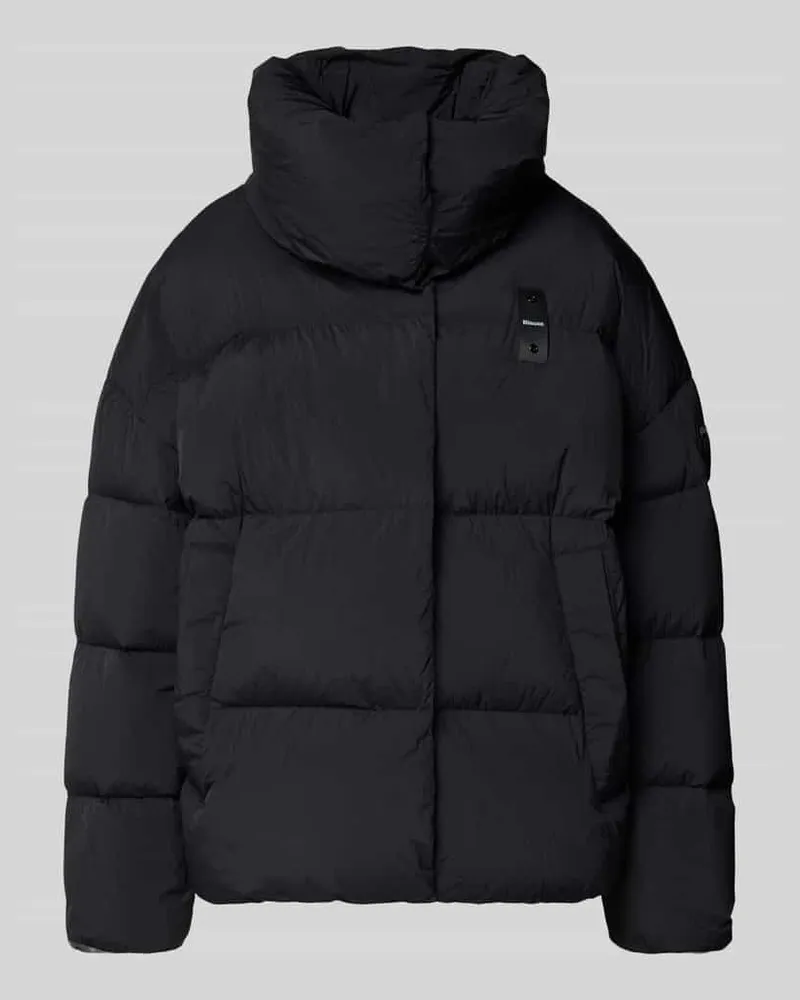 Blauer Wendejacke mit Steppnähten Modell 'ROSS Black