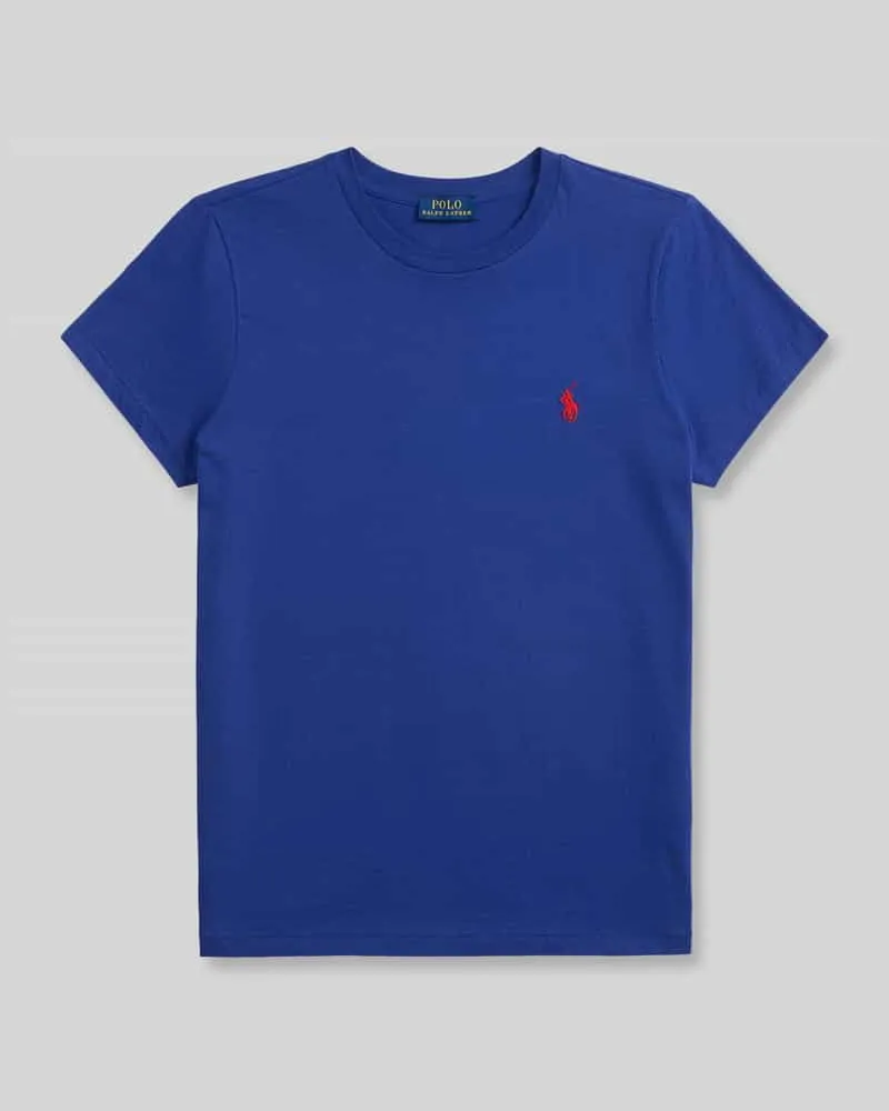 Ralph Lauren Regular Fit T-Shirt aus reiner Baumwolle Dunkelblau