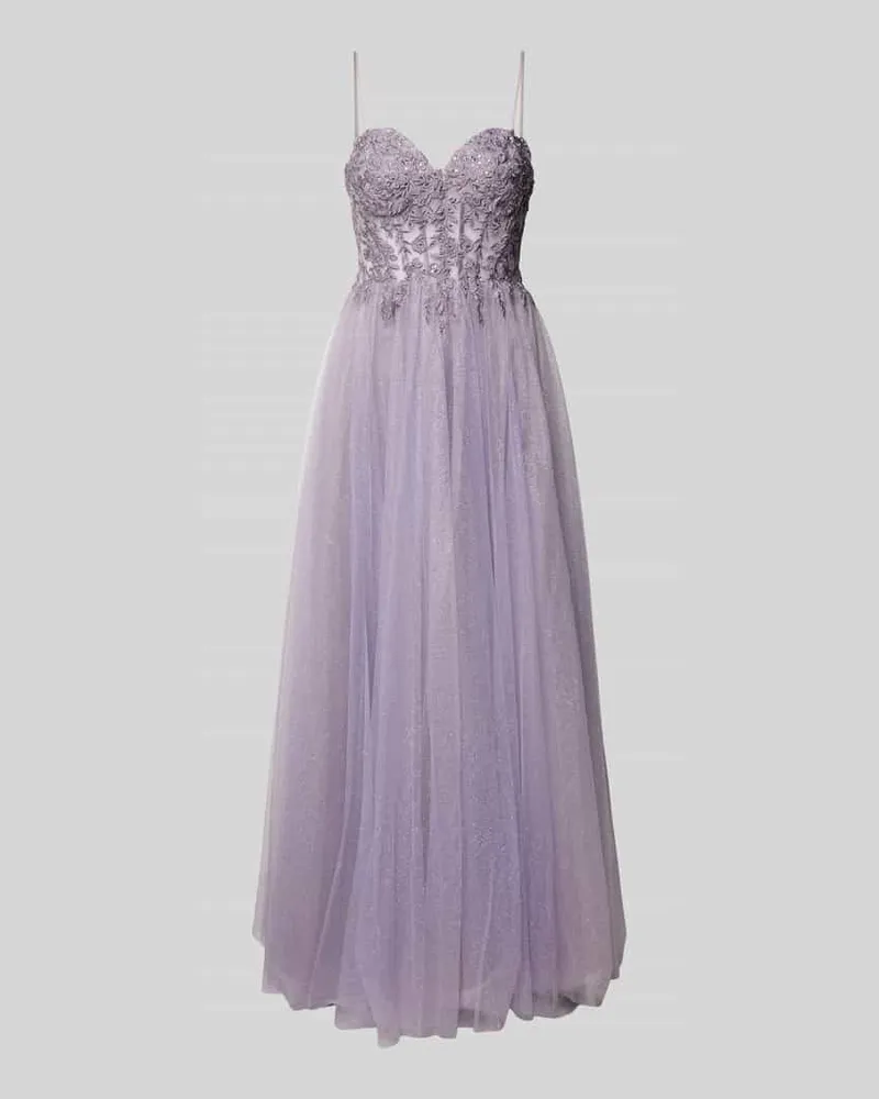 Laona Abendkleid mit Herz-Ausschnitt Flieder