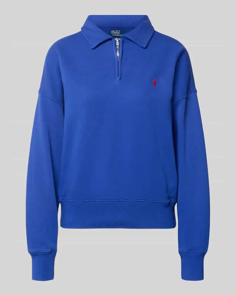 Ralph Lauren Regular Fit Sweatshirt aus Baumwoll-Mix Dunkelblau