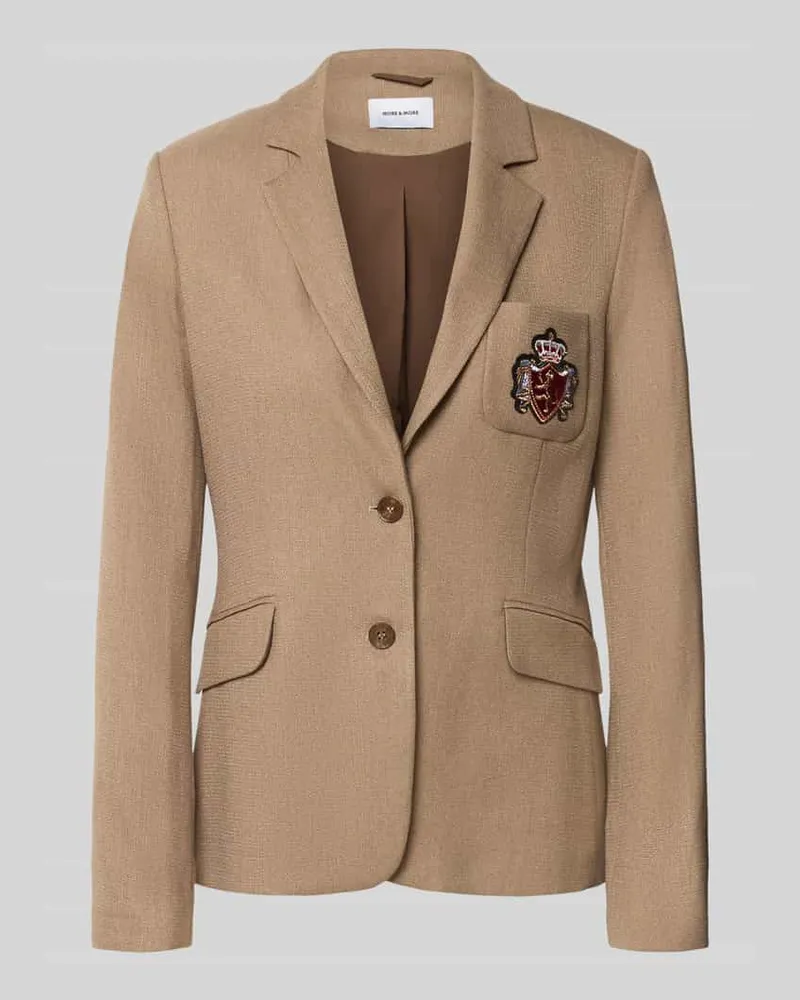 More & More Blazer mit Viskose-Anteil Sand