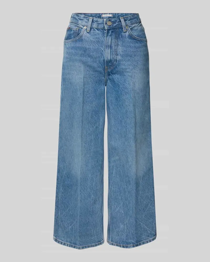 Tommy Hilfiger High Waist Jeans aus Baumwoll-Leinen-Mix Jeansblau