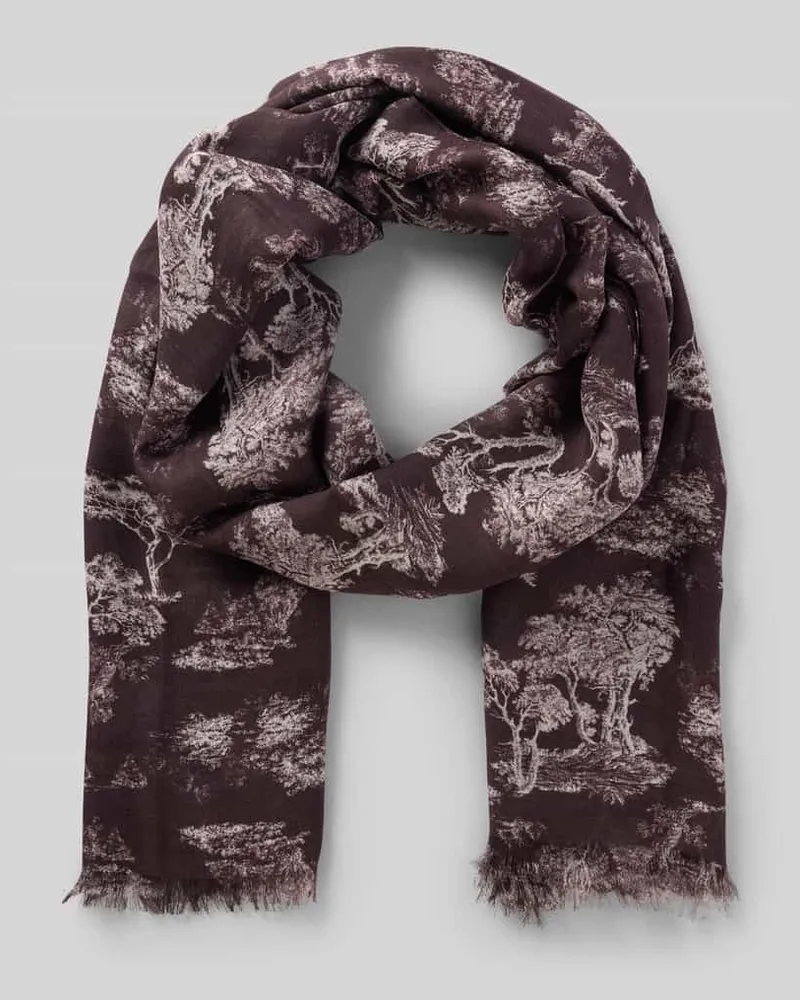 windsor. Schal aus Modal im Allover-Look Bordeaux