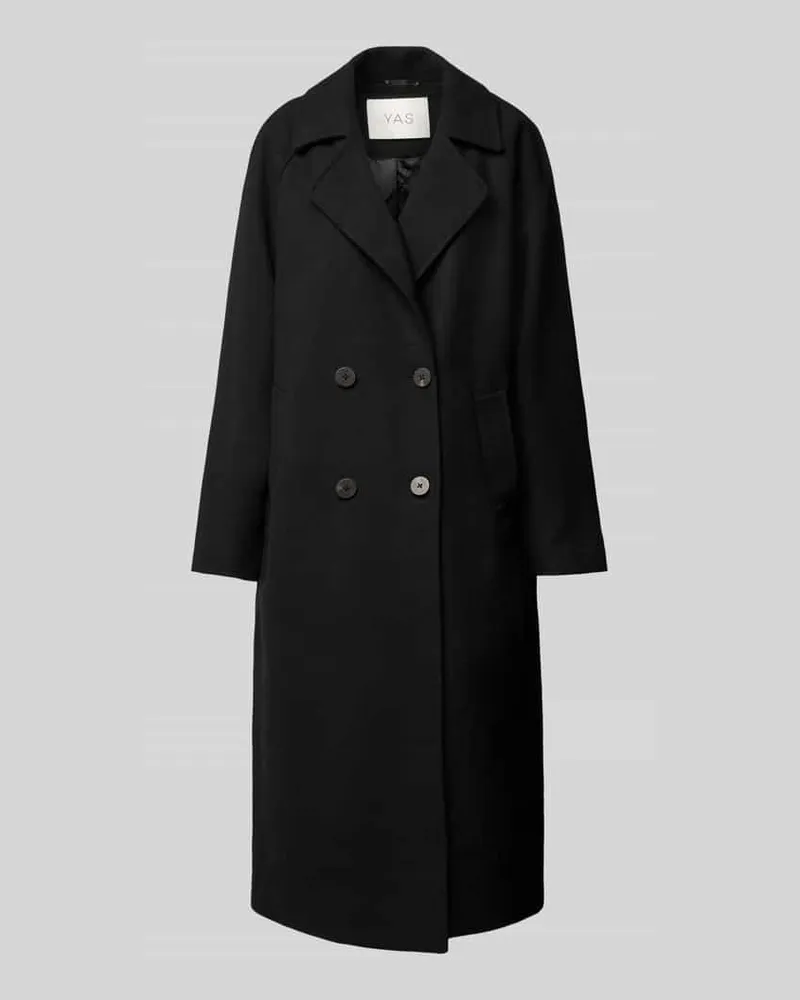 Y.A.S Mantel mit Reverskragen Modell 'MARGOT Black
