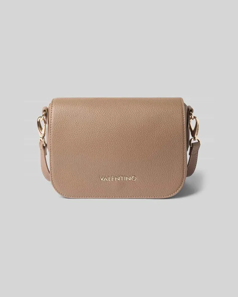 Valentino Garavani Shoulder Bag mit Logo-Applikation Modell 'Brixton Taupe
