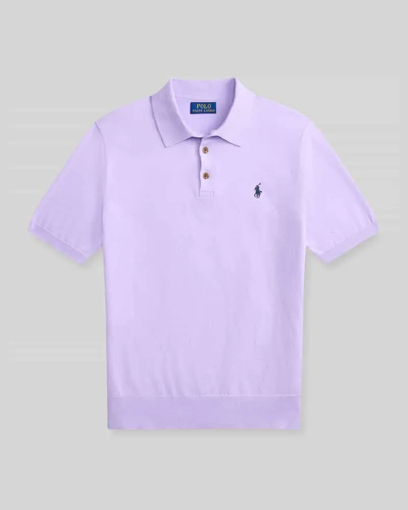 Ralph Lauren Regular Fit Poloshirt aus reiner Baumwolle Violett