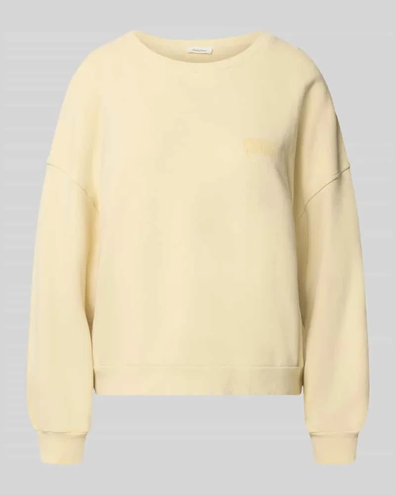 American Vintage Relaxed Fit Sweatshirt aus reiner Baumwolle Modell 'JITBAY Hellgelb