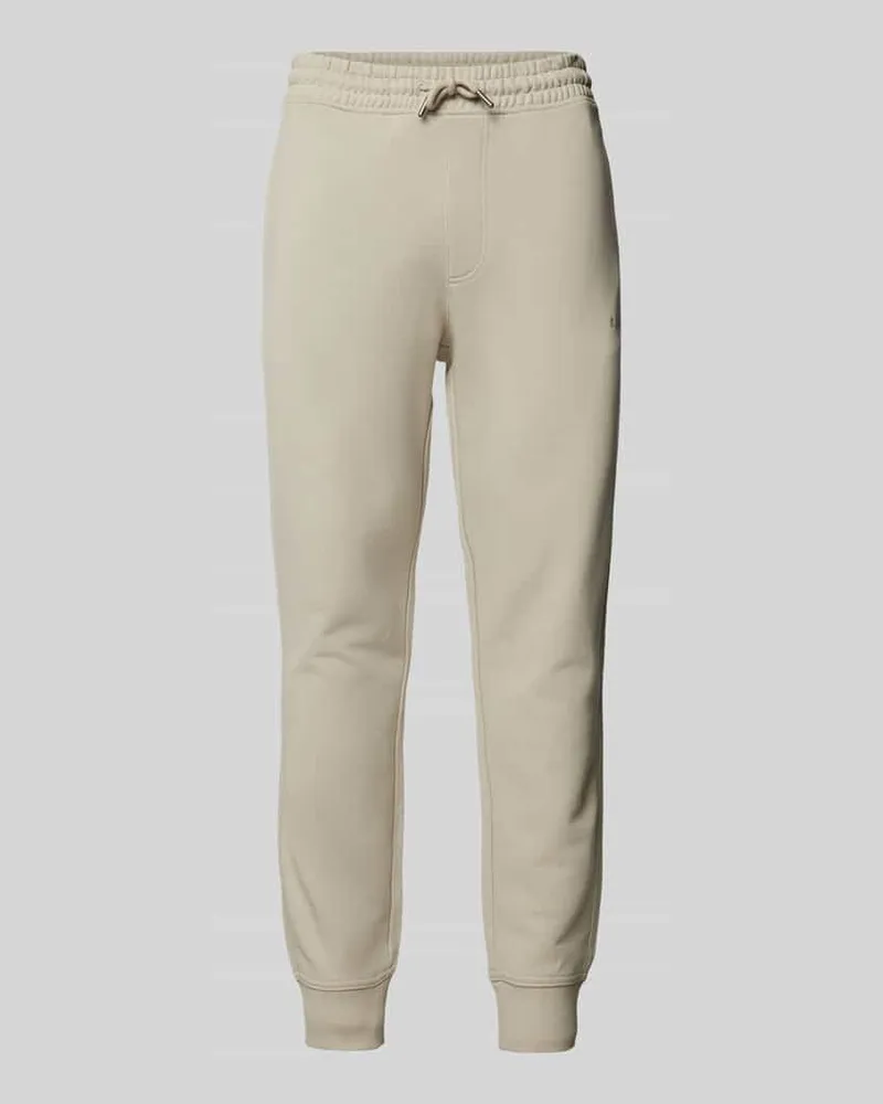 HUGO BOSS Regular Fit Sweatpants mit Tunnelzug Modell 'SeChup Beige