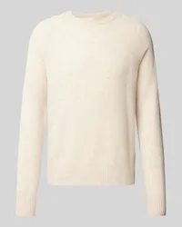 Calvin Klein Strickpullover aus Wolle mit Teilungsnähten Modell 'LUXURY Beige