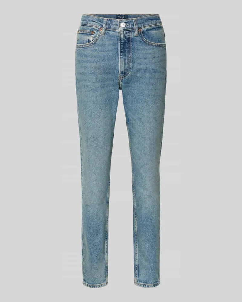 Ralph Lauren Skinny Fit Jeans mit Eingrifftaschen Jeansblau