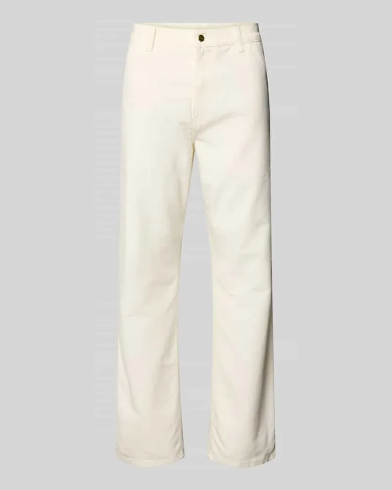 Carhartt WIP Hose mit Eingrifftaschen Modell 'Dearbor Offwhite
