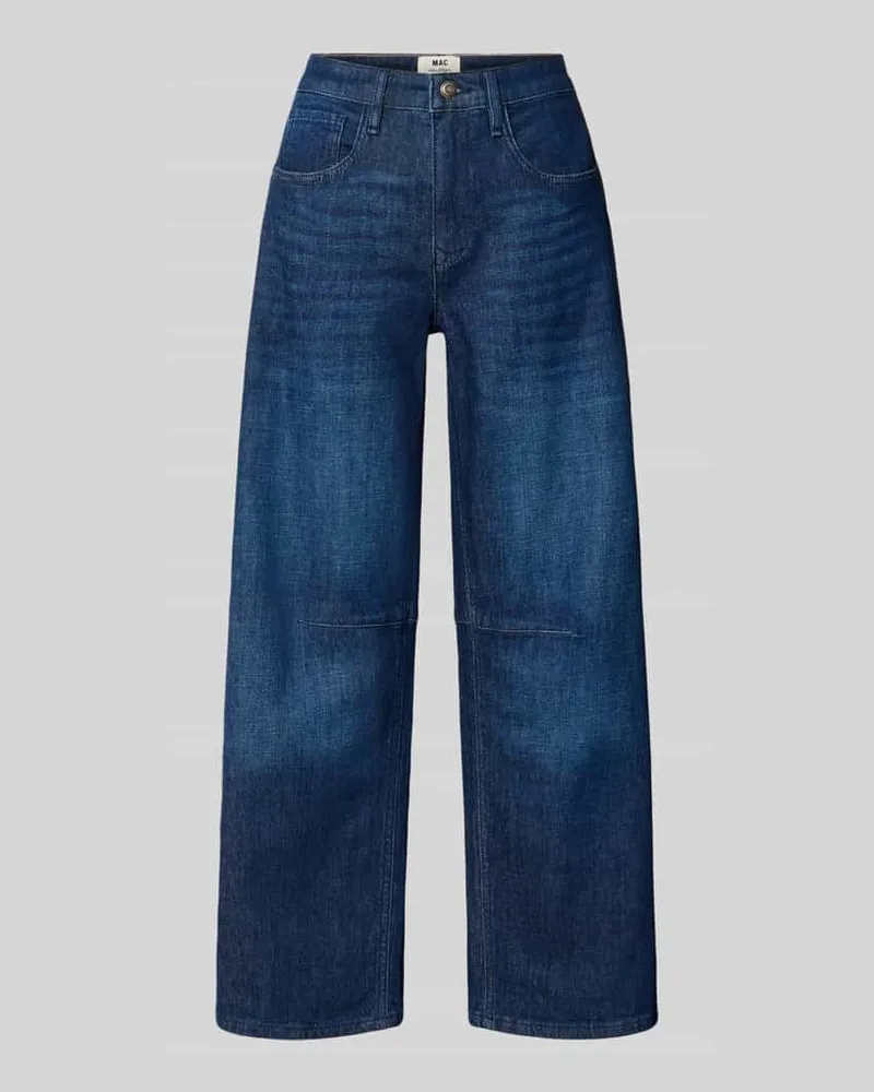MAC Jeans Barrel Jeans aus Baumwoll-Mix Modell 'OHIO Dunkelblau