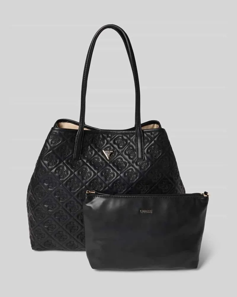 Guess Tote Bag in Leder-Optik Modell 'Adelasia Black