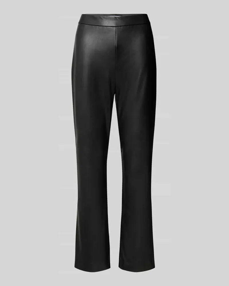 RAFFAELLO ROSSI  Flared Bootcut Hose in Leder-Optik Modell 'MACY Black