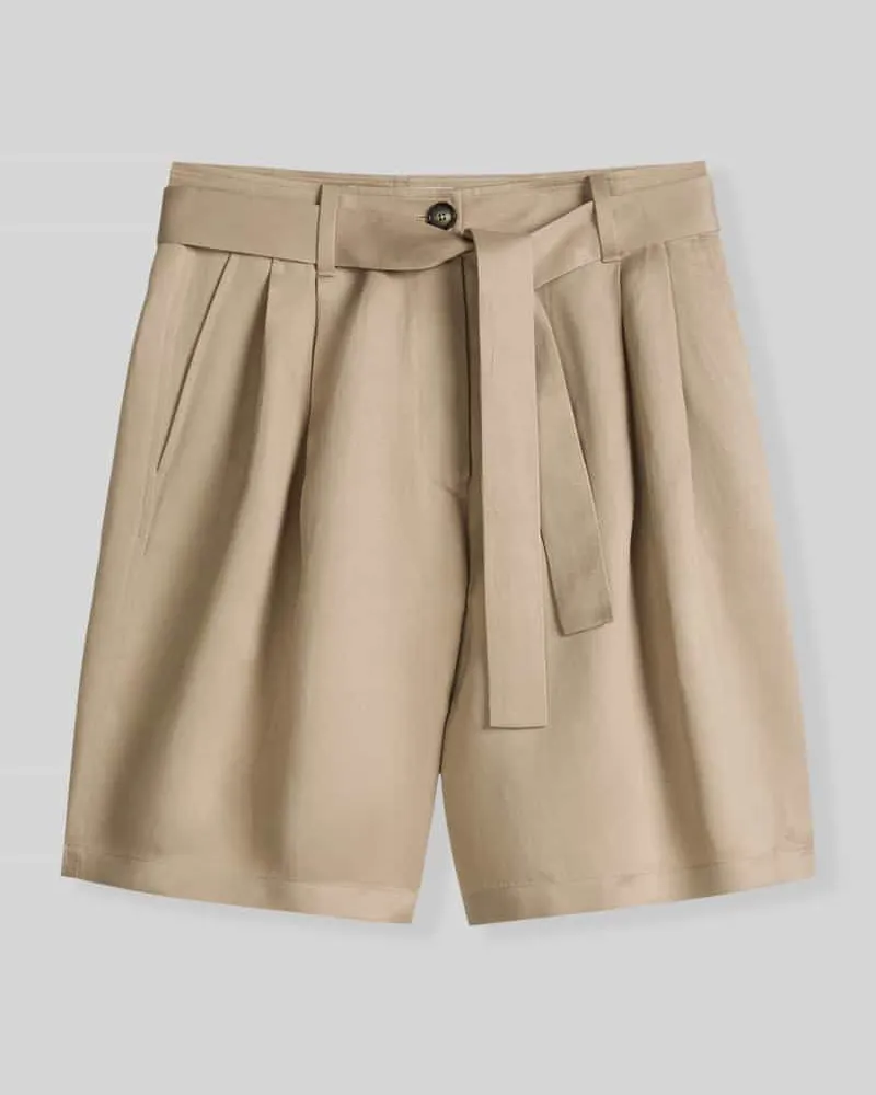 Marc O'Polo Relaxed Fit Shorts mit Leinen-Anteil Sand
