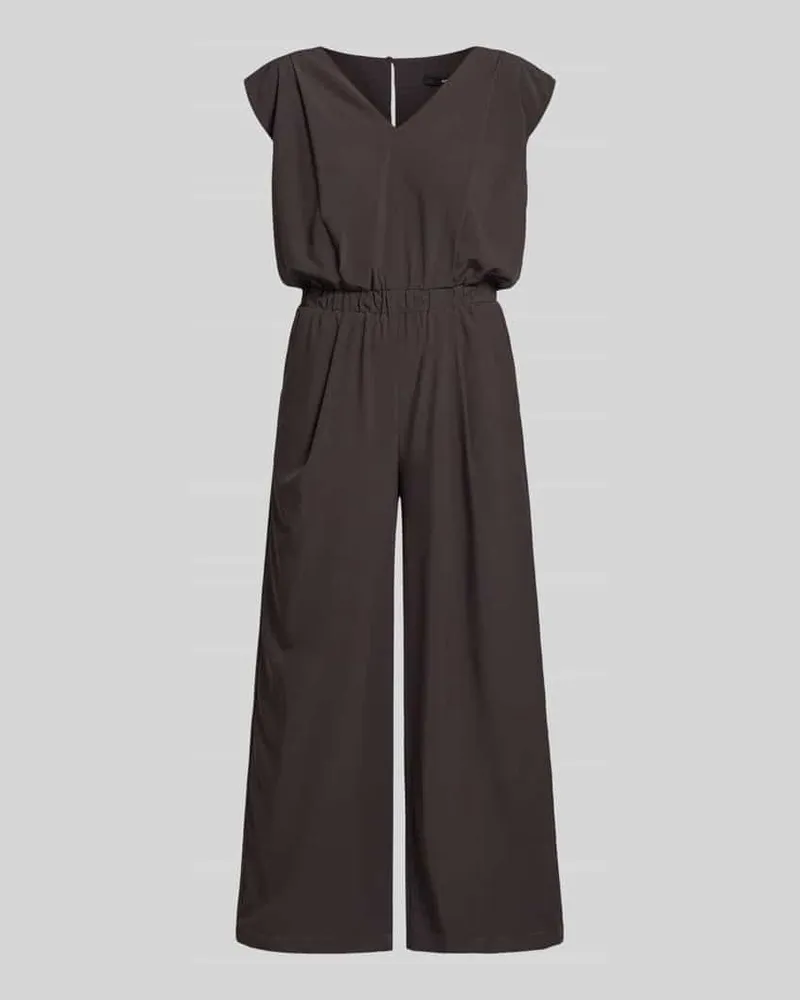 someday. Relaxed Fit Jumpsuit mit V-Ausschnitt Modell 'Charlou Schoko