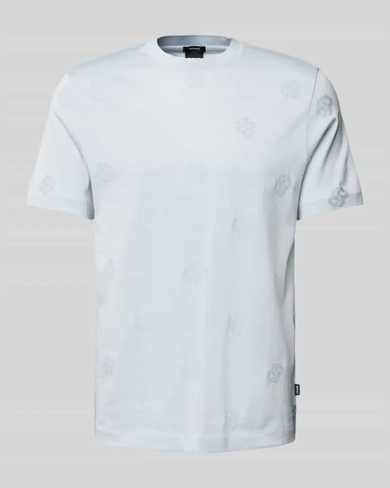 HUGO BOSS T-Shirt aus reiner Baumwolle Modell 'Thompson Bleu