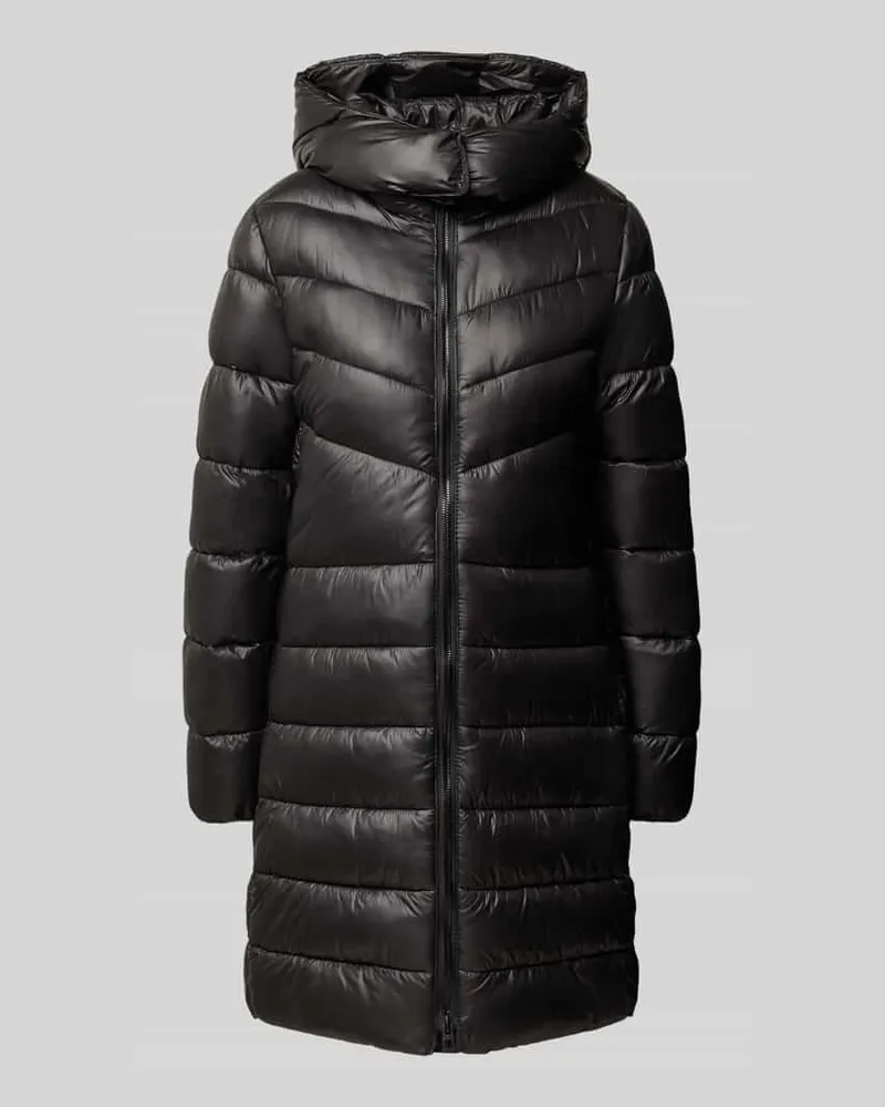 Mango Steppjacke mit Kapuze Black