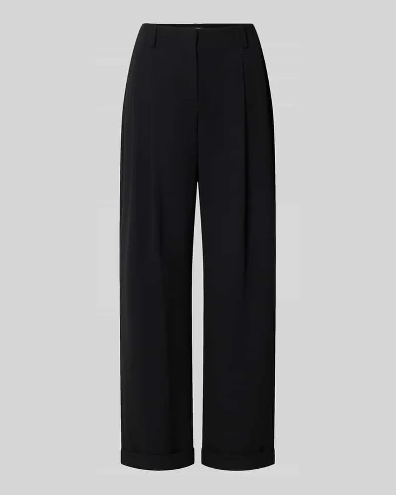 Armani Exchange Relaxed Fit Stoffhose mit Kellerfalten Black