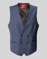 HUGO BOSS Weste mit Leistentaschen Modell 'Vin Rauchblau