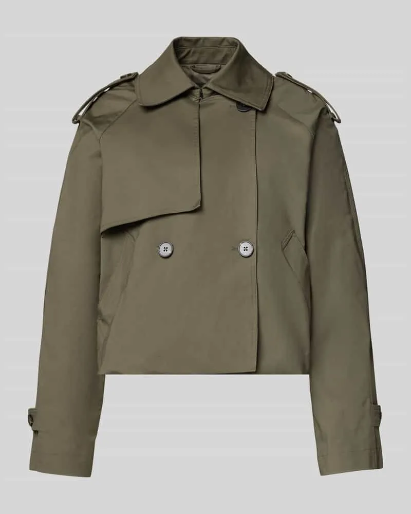 OPUS Jacke mit Umlegekragen Modell 'Hawena Khaki