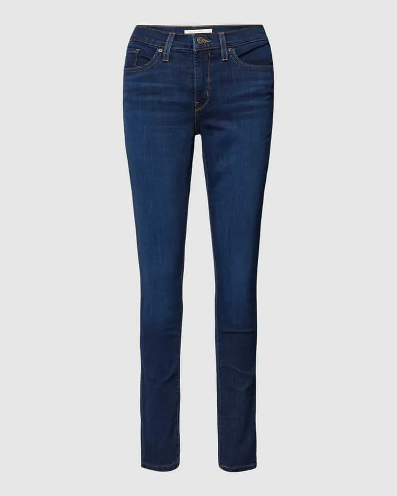 Levi's Skinny Fit Jeans im 5-Pocket Design Modell 'SHAPING SKINNY Dunkelblau