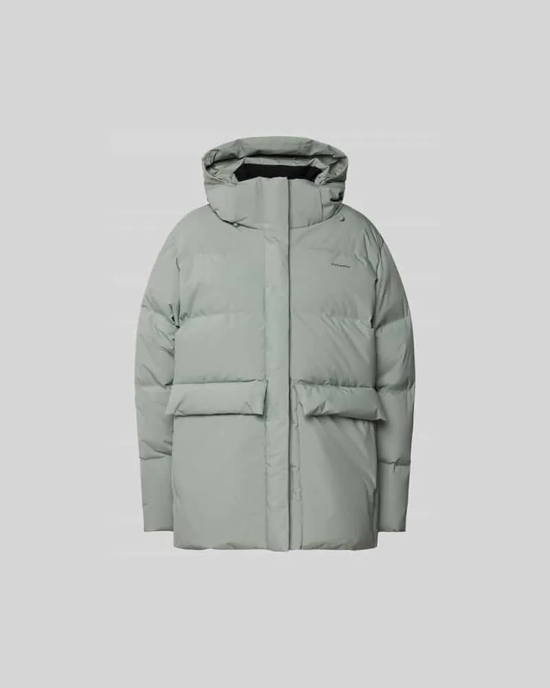 Holzweiler Steppjacke mit Kapuze Hellblau