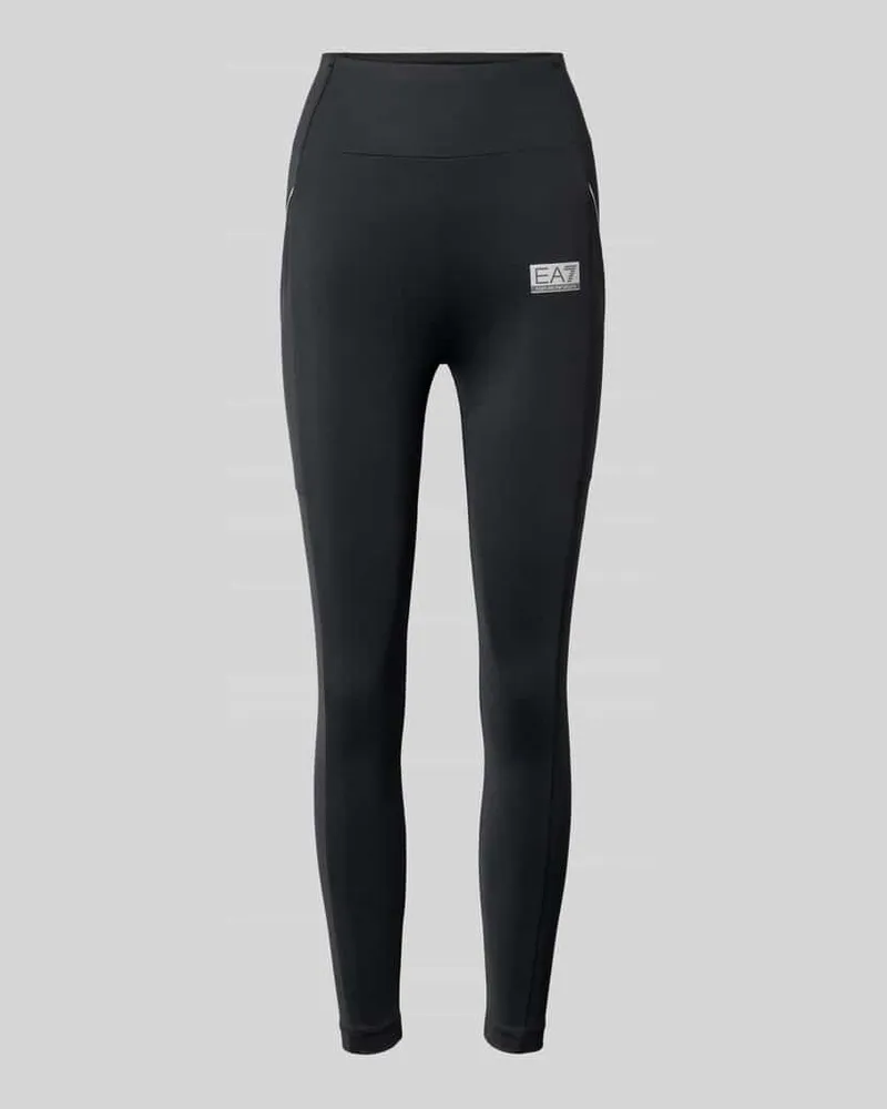 EA7 Leggings mit Logo und elastischem Bund Black